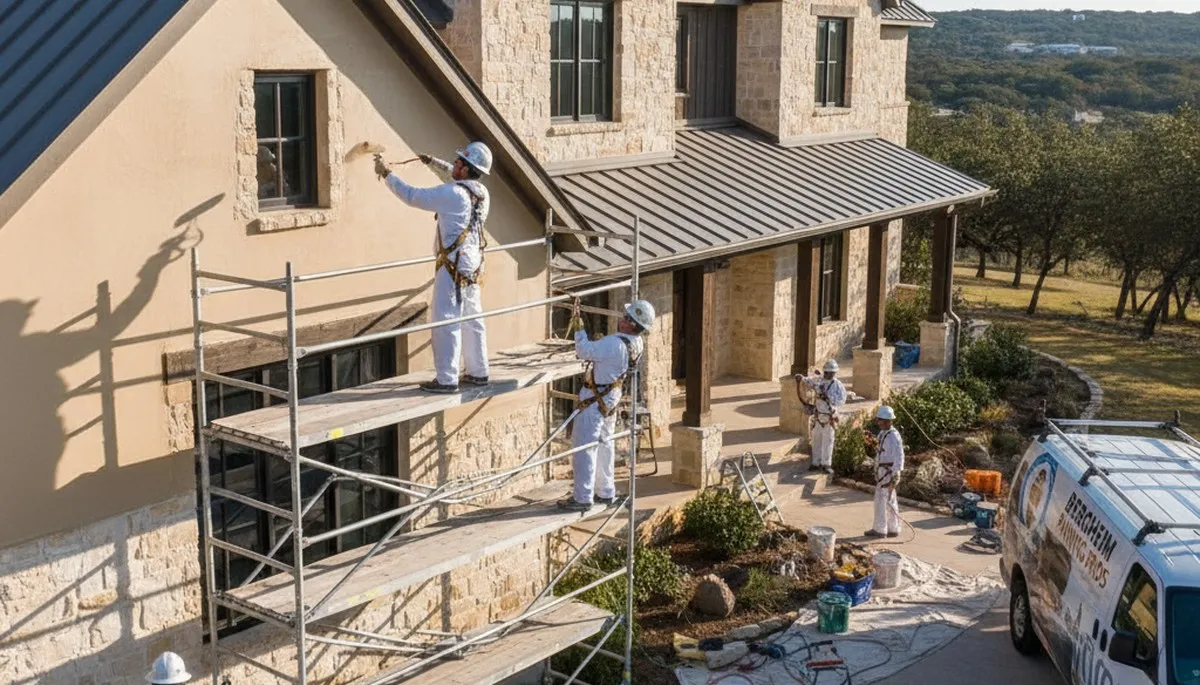 Professional painters providing interior and exterior painting services in San Antonio, TX
