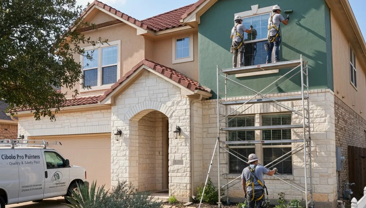 San Antonio, TX painting contractor completing professional interior painting service