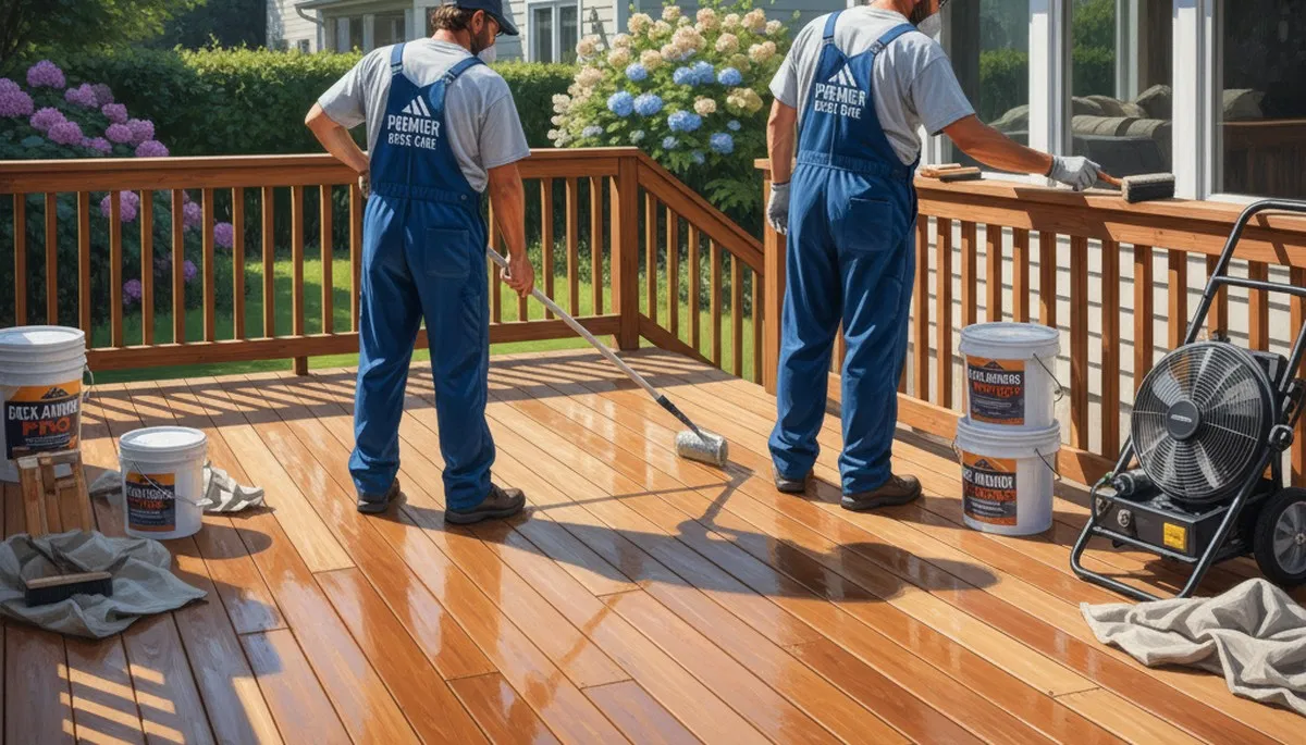 Professional deck sealing in San Antonio, TX protects wood from sun, humidity, and storms