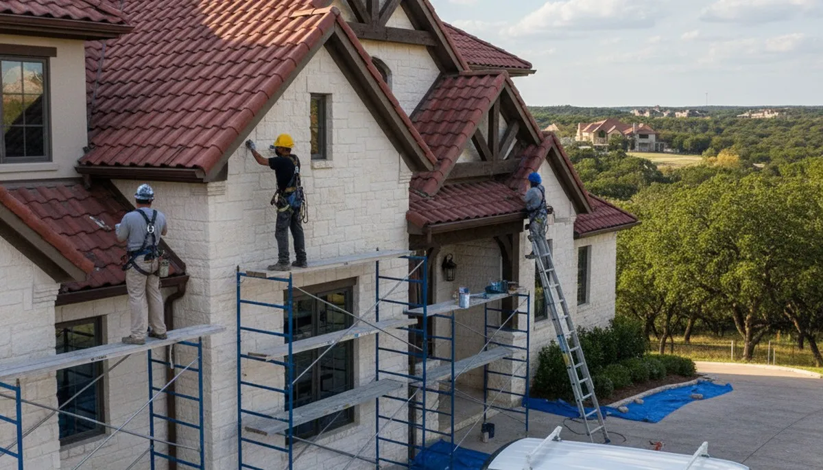 San Antonio, TX painting company crew providing professional interior and exterior house painting services