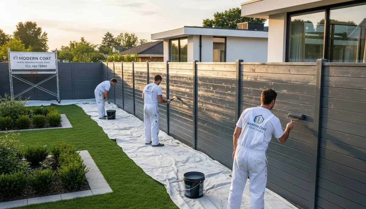 Fence painting service in San Antonio, TX to protect and beautify a wood fence in Texas weather
