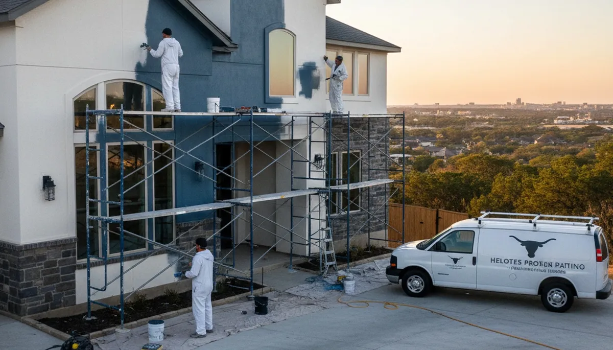 San Antonio, TX painting contractor logo for professional interior and exterior house painting services