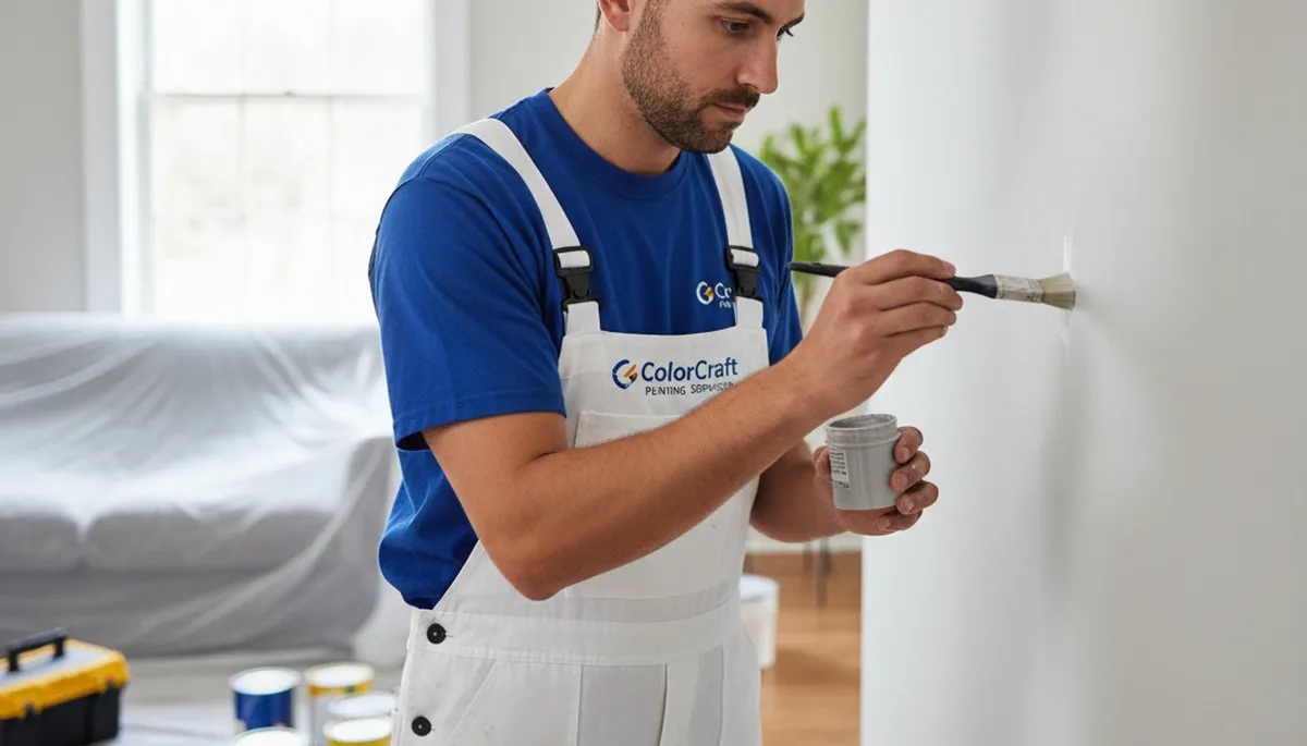 Paint touch-up service for San Antonio, TX homes, fixing scuffs, chips, and faded interior walls
