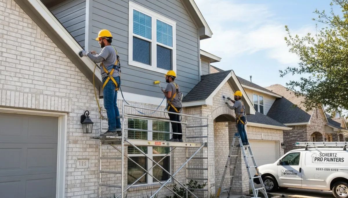 San Antonio, TX painting contractor team providing professional residential and commercial painting services