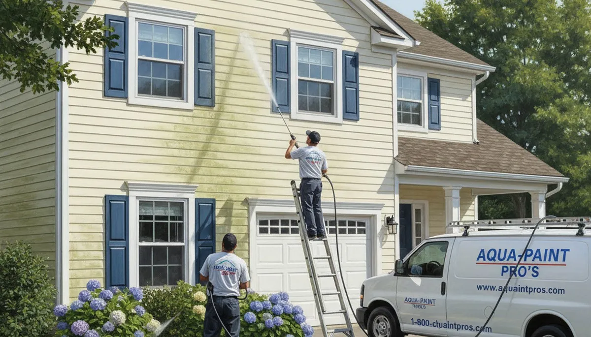 Vinyl siding pressure cleaning in San Antonio, TX by San Antonio Paint Pros